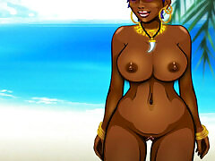 In this porn game you must undress, seduce and bang sexy chocolate chick who you meet at the Madagascar sun beach. You ned the talk first, them warm her up and penetrate! Lots of nasty ebony girls are waiting for hungry tourists!
